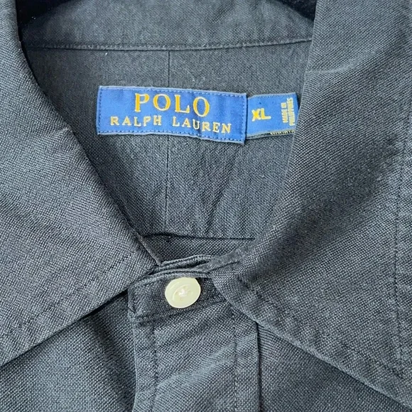 Polo by Ralph Lauren “NYC Boxing Club” Vintage Black Mens Button Down Shirt - Picture 10 of 10